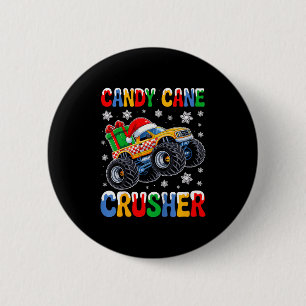 Kinder Groovy Christmas Candy Cane Crusher Xmas Mo Button