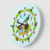 Kinder Große Wanduhr (Winkel)