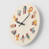 Kinder Große Wanduhr (Winkel)