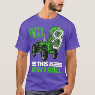 Kinder Grüner Hof Traktor 8. Geburtstag Geschenk 8 T-Shirt