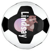 Kinder Guinea Pig Monogramm Name Fußball Ball (Gedreht)