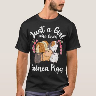Kinder Guinea Schwein nur ein Mädchen, das Guinea  T-Shirt