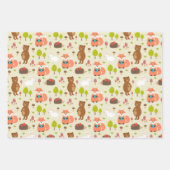 Kinder Guten Morgen Waldtiere Fox Bären Bunny Bunn Geschenkpapier Set (Vorderseite 3)