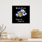 Kinder Haarschnitte Poster Matt (Küche)
