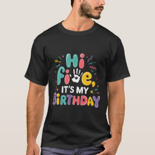 Kinder haben fünf Geburtstagsfeier 5. Geburtstagsf T-Shirt