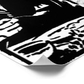 Kinder haben Gewitter Retrodruckposter-Zeichen Poster (Ecke)