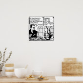 Kinder haben Gewitter Retrodruckposter-Zeichen Poster (Küche)