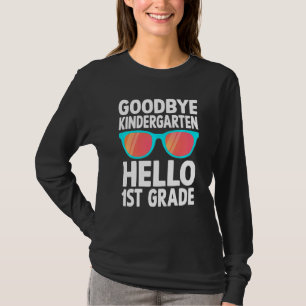 Kinder Hallo 1. Klasse Kindergarten Auf Wiedersehe T-Shirt