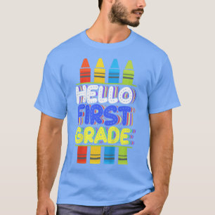 Kinder Hallo Erste Klasse, Bye Kindergarten, Erste T-Shirt