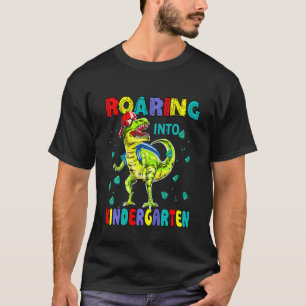 Kinder Hallo Kindergarten Dinosaurier Lehrer Junge T-Shirt