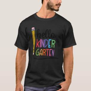 Kinder Hallo Kindergarten Zurück zur Schule Lehrer T-Shirt
