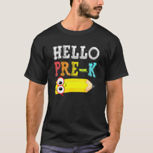 Kinder Hallo Vorher Spaß zurück zum Schullehrer St T-Shirt