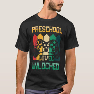 Kinder Hallo Vorschulstufe Ungesperrter Gamer zurü T-Shirt