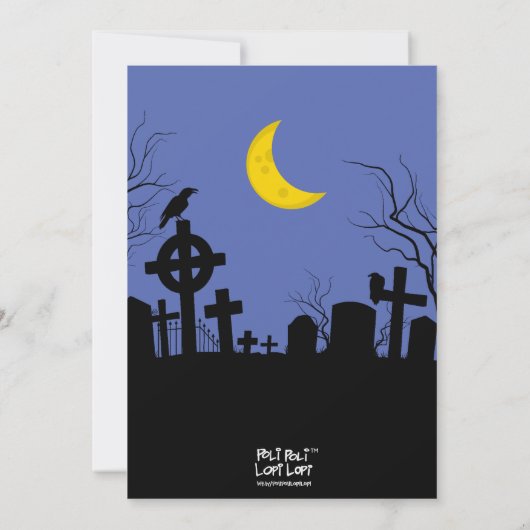 Kinder Halloween Einladung (Rückseite)