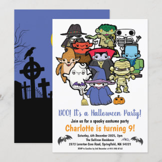 Kinder Halloween Einladung