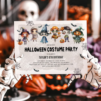 Kinder Halloween Fun Kostüm Geburtstag Einladung