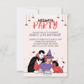 Kinder Halloween-Geburtstagskarte (Vorderseite)