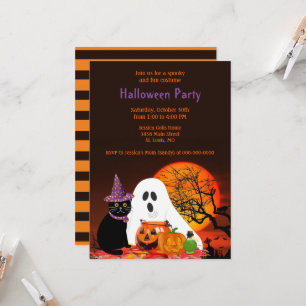 Kinder Halloween-Kostenparty-Einladung Einladung
