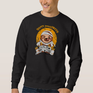 Kinder Halloween Mummy Gamer Sloth Kostümkind B Sweatshirt