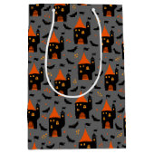 Kinder Halloween Night Spooky Burgschläger Mittlere Geschenktüte (Vorderseite)