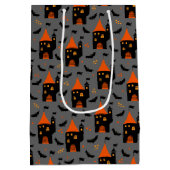 Kinder Halloween Night Spooky Burgschläger Mittlere Geschenktüte (Rückseite)