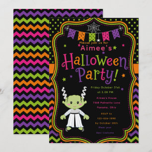 Kinder-Halloween-Party Einladung