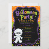 Kinder-Halloween-Party Einladung (Vorderseite)