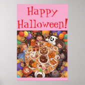 Kinder-Halloween-Party Poster (Vorne)
