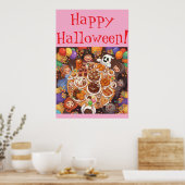 Kinder-Halloween-Party Poster (Küche)