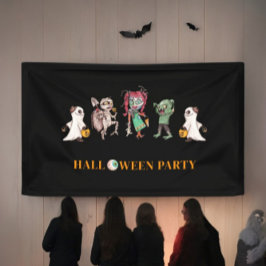 Kinder halloween spookoky banner