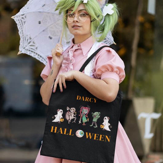 Kinder halloween spookoky tragetaschen mit langen trägern