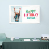 Kinder Happy Birthday Party Foto Banner (Messeveranstaltung)