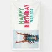 Kinder Happy Birthday Party Foto Banner (Vertikal)