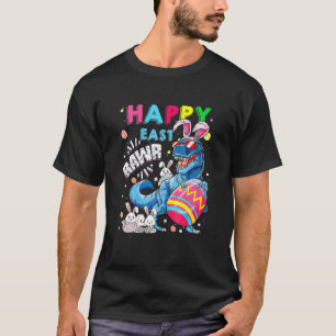Kinder Happy Eastrawr T Rex Bunny Dinosaur Oaster T-Shirt