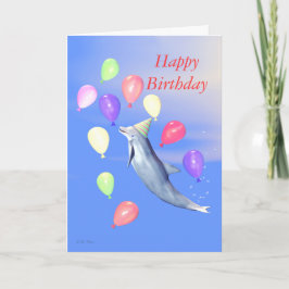 Kinder Happy Geburtstag Party Dolphin Karte