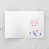 Kinder Happy Geburtstag Party Dolphin Karte (Innenseite)