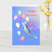 Kinder Happy Geburtstag Party Dolphin Karte (Gelbe Blume)