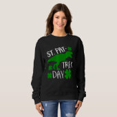 Kinder Happy St Pat Trex Day Dino Patricks Kleinki Sweatshirt (Vorne ganz)