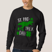 Kinder Happy St Pat Trex Day Dino Patricks Kleinki Sweatshirt (Vorderseite)