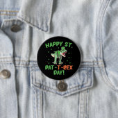 Kinder Happy St Pat Trex Day Dino St Patricks Day Button (Beispiel)