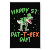 Kinder Happy St Pat Trex Day Dino St Patricks Day Fotodruck (Vorne)