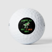 Kinder Happy St Pat Trex Day Dino St Patricks Day Golfball