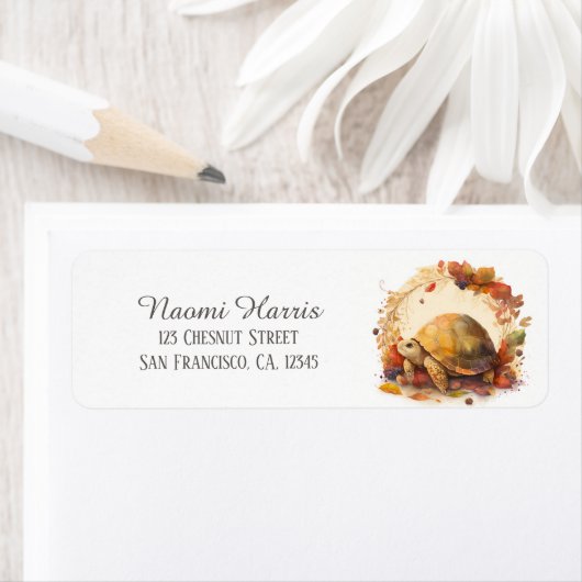 Kinder Herbstfarbe Rücksendeadresse Tortoise (Insitu)