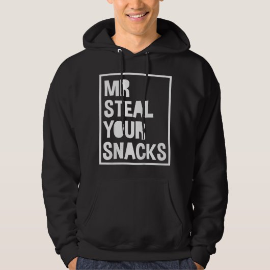Kinder Herr Steal Ihre Snacks Hungry Boy Yummy Chi Hoodie (Vorderseite)