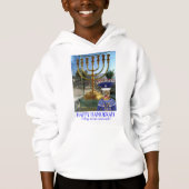 Kinder heulen. Happy Hanukkah! Löwe! Hoodie (Vorderseite)