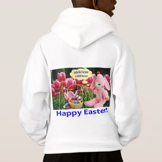 Kinder heulen. Happy Oaster. Alpaca/Hunny Hoodie (Rückseite)