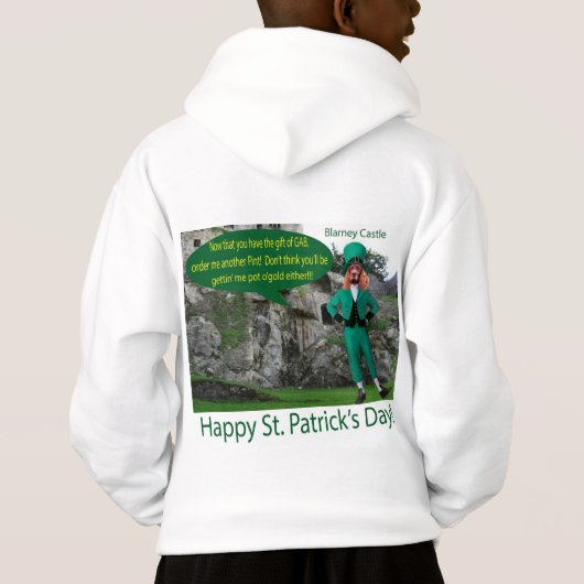 Kinder heulen. Happy St. Patrick's Day. Irish sett Hoodie (Rückseite)