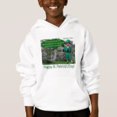 Kinder heulen. Happy St. Patrick's Day. Irish sett Hoodie (Vorderseite)