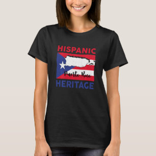 Kinder Hispanic Heritage Month Boricua Puerto Rico T-Shirt
