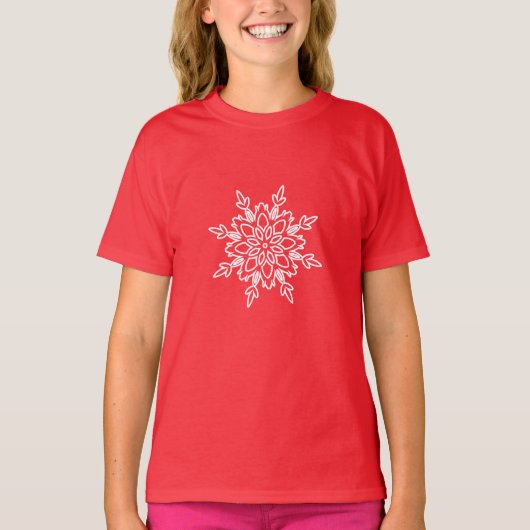 Kinder Holiday Top Snowflake (Vorderseite)